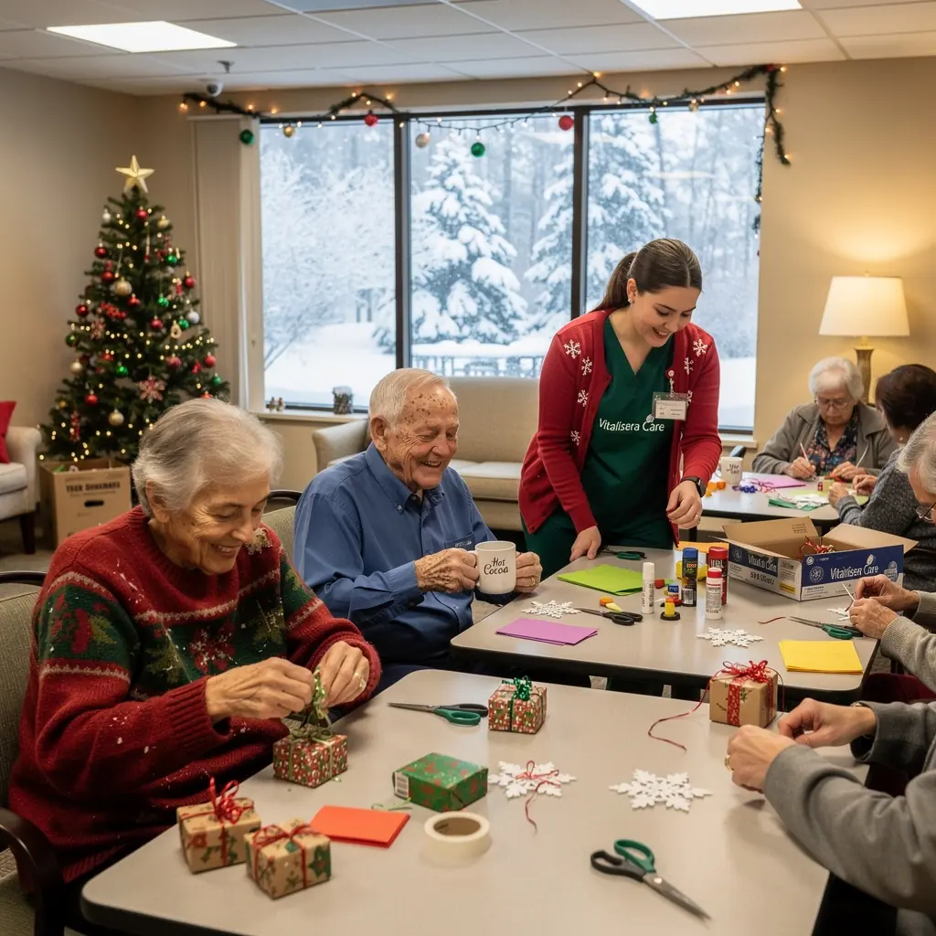 Kameralna sala do ćwiczeń, wyposażona w sprzęt rehabilitacyjny dla osób starszych.